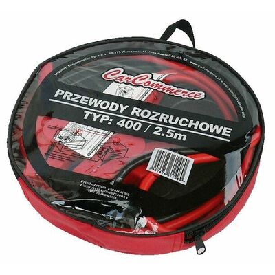 Przewody rozruchowe 400 / 2.5 m w praktycznej torbie zamykanej na suwakK