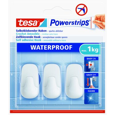 Haczyki łazienkowe samoprzylepne PWS biały