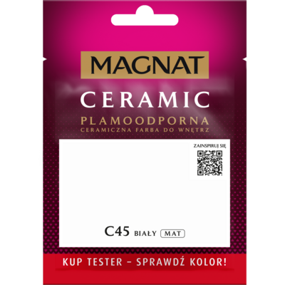 MAGNAT Farba ceramiczna Ceramic TESTER biały C45 30 ml