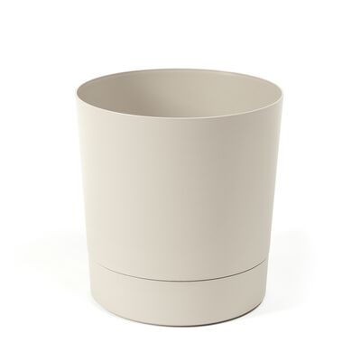 Donica z podstawką AURA 13,1 x 12,5 cm beżowy