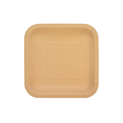 Talerz papierowy kraftowy 18 cm 8 sztuk