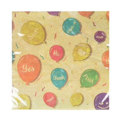 Serwetka Kraft Balloons 20 sztuk