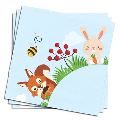 Serwetka leśne zwierzątka 20 sztuk