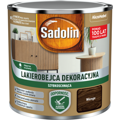 Sadolin Lakierobejca Dekoracyjna szybkoschnąca wenge 0,2 l