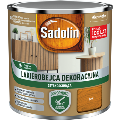 Sadolin Lakierobejca Dekoracyjna szybkoschnąca tek 0,2 l