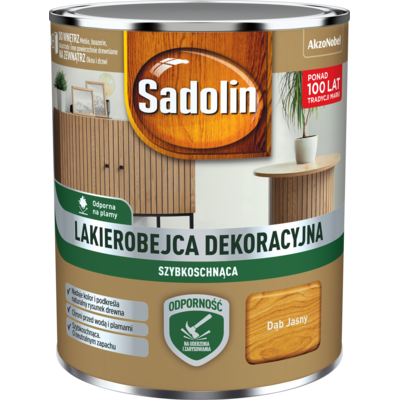 Sadolin Lakierobejca Dekoracyjna szybkoschnąca dąb jasny 0,7 l