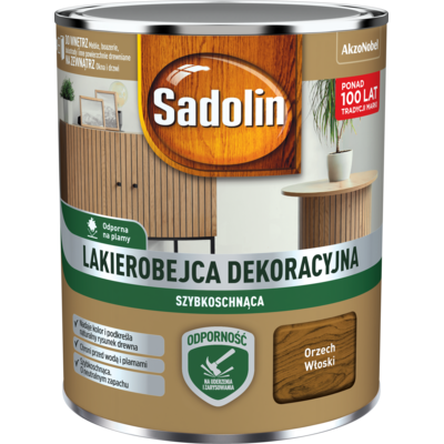 Sadolin Lakierobejca Dekoracyjna szybkoschnąca orzech włoski 0,7 l