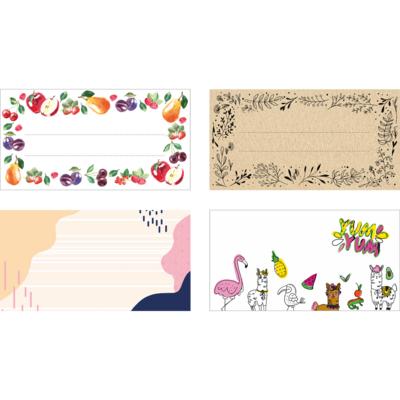 Etykieta samoprzylepna 85 x 45 mm 20 sztuk mix