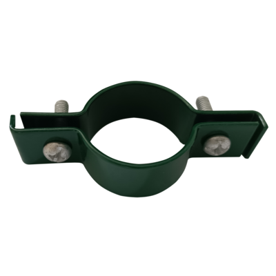 Obejma słupka pośrednia fi 38 mm zielony RAL 6005