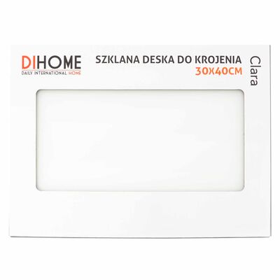 Deska do krojenia szklana 30 x 40 cm Clara biały