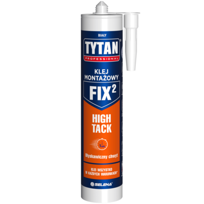 Klej montażowy FIX2 High Tack 290 ml biały TYTAN PROFESSIONAL