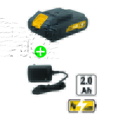 Zestaw startowy akumulator Li-ion 2.0 Ah i ładowarka 0,3 A NUTOOL