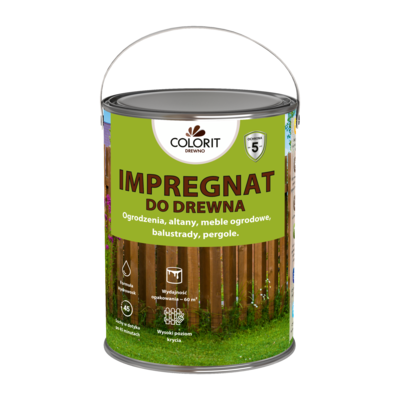 Colorit Drewno Impregnat do drewna szary 4,5 l