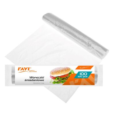 Woreczki śniadaniowe 18 x 28 cm 100 sztuk