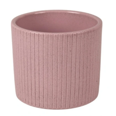 Osłonka Cylinder Verical 15 cm kamienny różowy