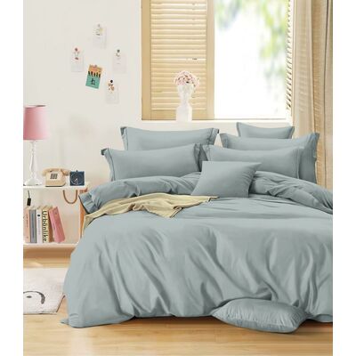 Komplet pościeli Cztery Pory Roku 160 x 200 cm + 70 x 80 cm jasnoszary