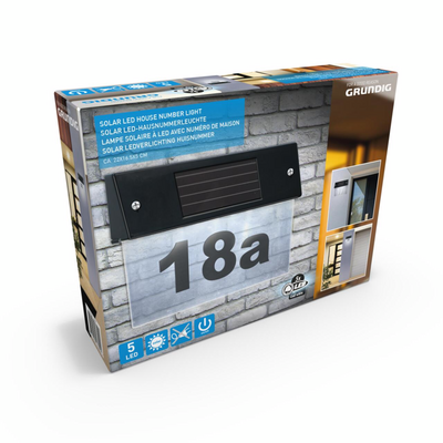 Tabliczka adresowa solarna 22 x 16,5 x 5 cm