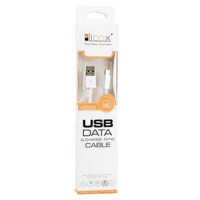Kabel USB typ c 1 m biały LB0098