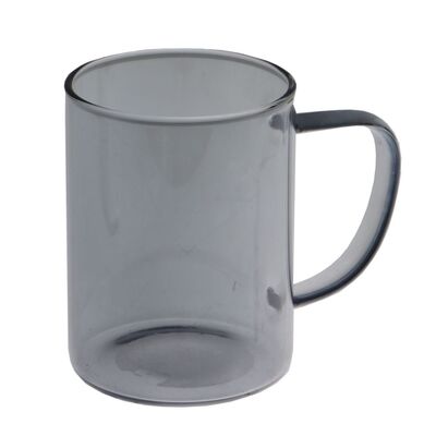 Kubek szklany Diuna 430 ml odcień szary
