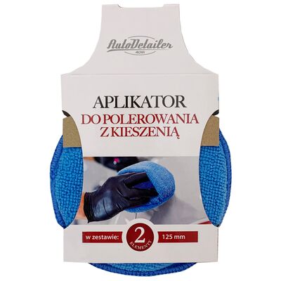 Aplikator do polerowania z kieszenią 125mm (2 szt.) AutoDetailer by 4Car