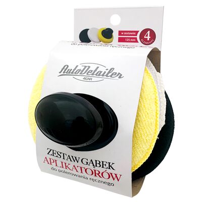 Zestaw gąbek aplikatorów do polerowania ręcznego 4 elementy AutoDetailer by 4Car