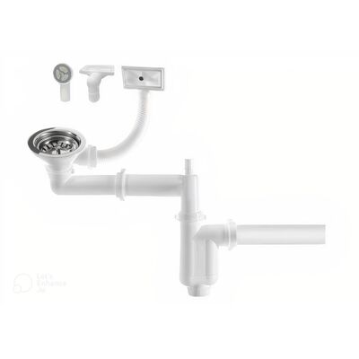 Syfon zlewozmywakowy 1-komorowy butelkowy sitko 3,5