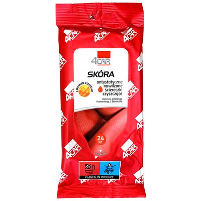 Ściereczki SKÓRA 24 sztuki 4CAR