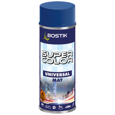 BOSTIK Lakier uniwersalny SUPER COLOR 400 ml ciemnoniebieski mat