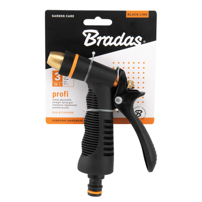 Bradas Pistolet prosty regulowany metalowy PROFI 3w1