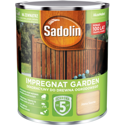 Sadolin Impregnat dekoracyjny do drewna ogrodowego Garden Jasna Sosna 0,7 l