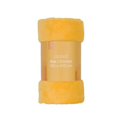 Koc Colorado 150 x 200 cm żółty