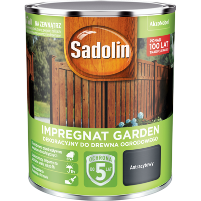 Sadolin Impregnat dekoracyjny do drewna ogrodowego Garden Antracytowy 0,7 l