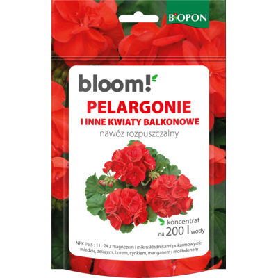Koncentrat do pelargonii i innych kwiatów balkonowych BOPON BLOOM!