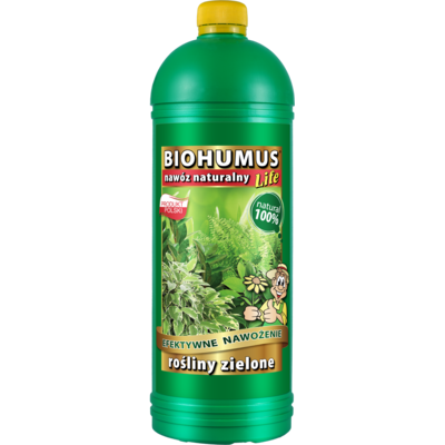 Nawóz BIOHUMUS LIFE kwiaty zielone 1 l Ekodarpol