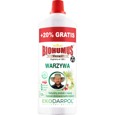 Nawóz BIOHUMUS EXTRA warzywa 1 l + 20% gratis Ekodarpol