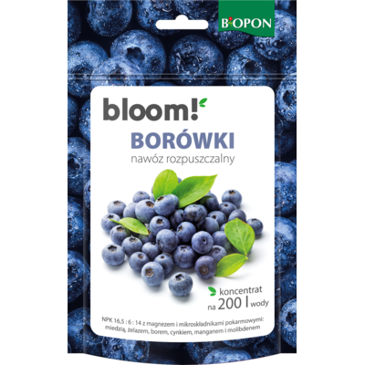Koncentrat do nawożenia borówek 200 g BOPON BLOOM!