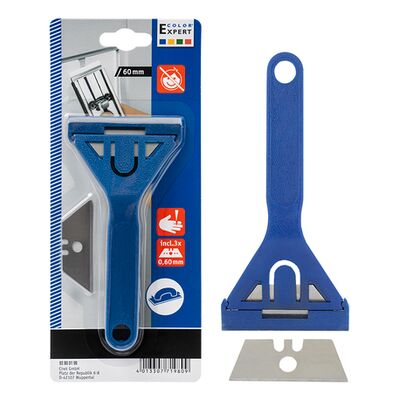 Skrobak do szyb 60 mm z 3 ostrzami zamiennymi