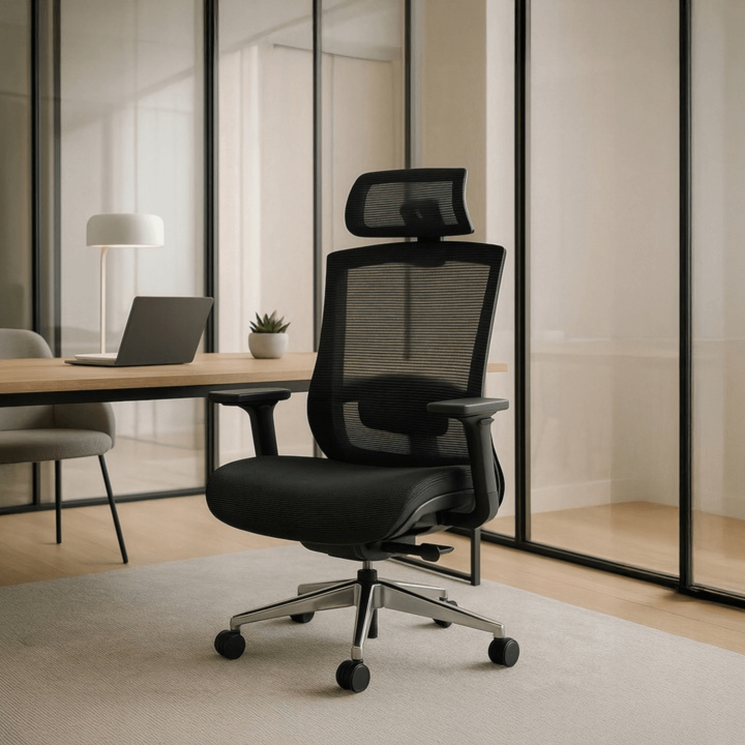 Fotel Biurowy Ergonomiczny Obrotowy DYLAN Czarny