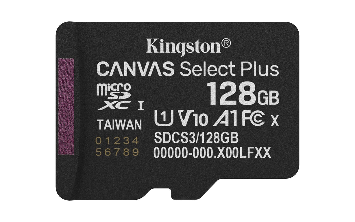 Kingston Technology Canvas Select Plus Gen3 128 GB MicroSDXC UHS-I Klasa 10 SDCS3/128GBSP