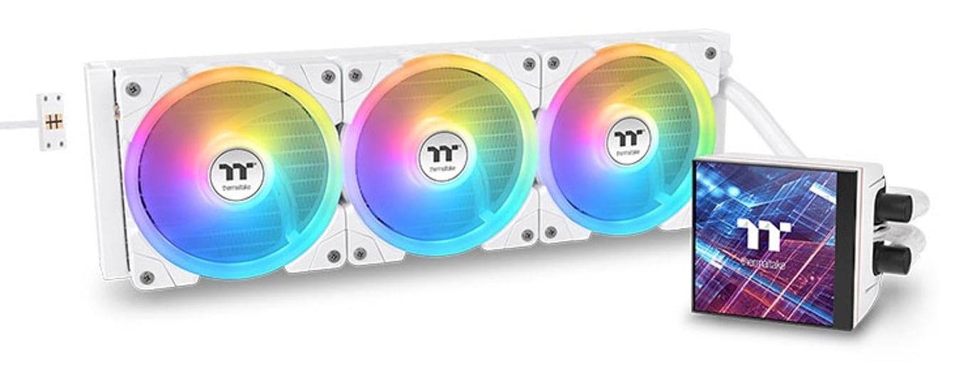 Thermaltake MAGFloe 420 Ultra ARGB Procesor Chłodnica cieczy all-in-one 14 cm Biały 1 szt. CL-W452-PL14SW-A