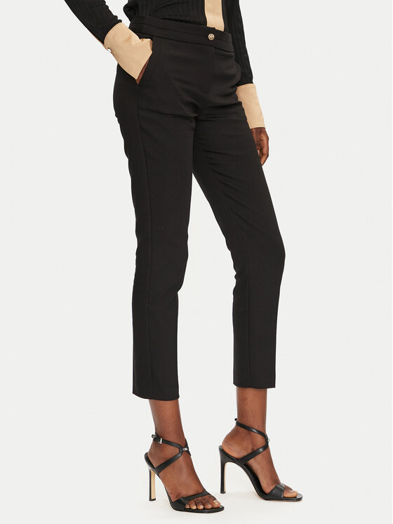 Morgan Chinosy 222-PLIME.F Czarny Slim Fit