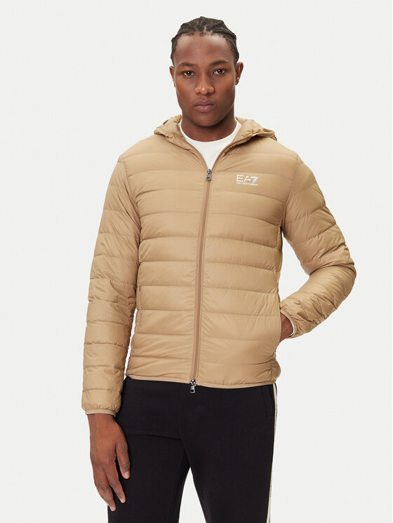 EA7 Emporio Armani Kurtka puchowa 8NPB24 PNGPZ U6171 Beżowy Regular Fit