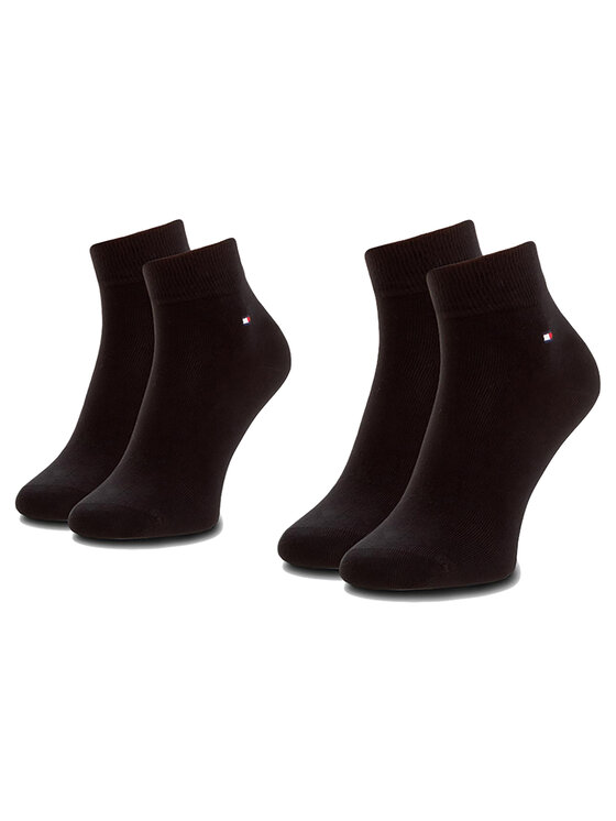 Tommy Hilfiger Zestaw 2 par niskich skarpet męskich 342025001 Czarny