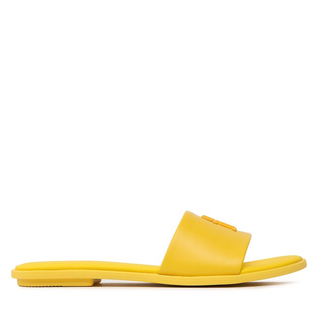 Klapki Tommy Hilfiger Th Pop Mule FW0FW07097 Żółty