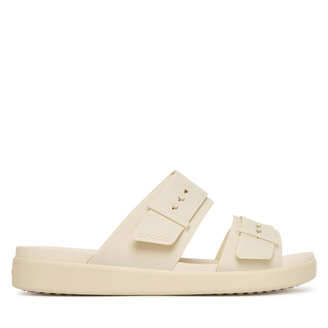 Klapki Crocs Brooklyn Buckle Low Low 211215 Écru