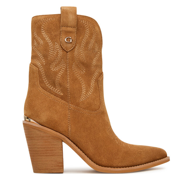 Kowbojki Guess FLTSAL SUE10 Brązowy