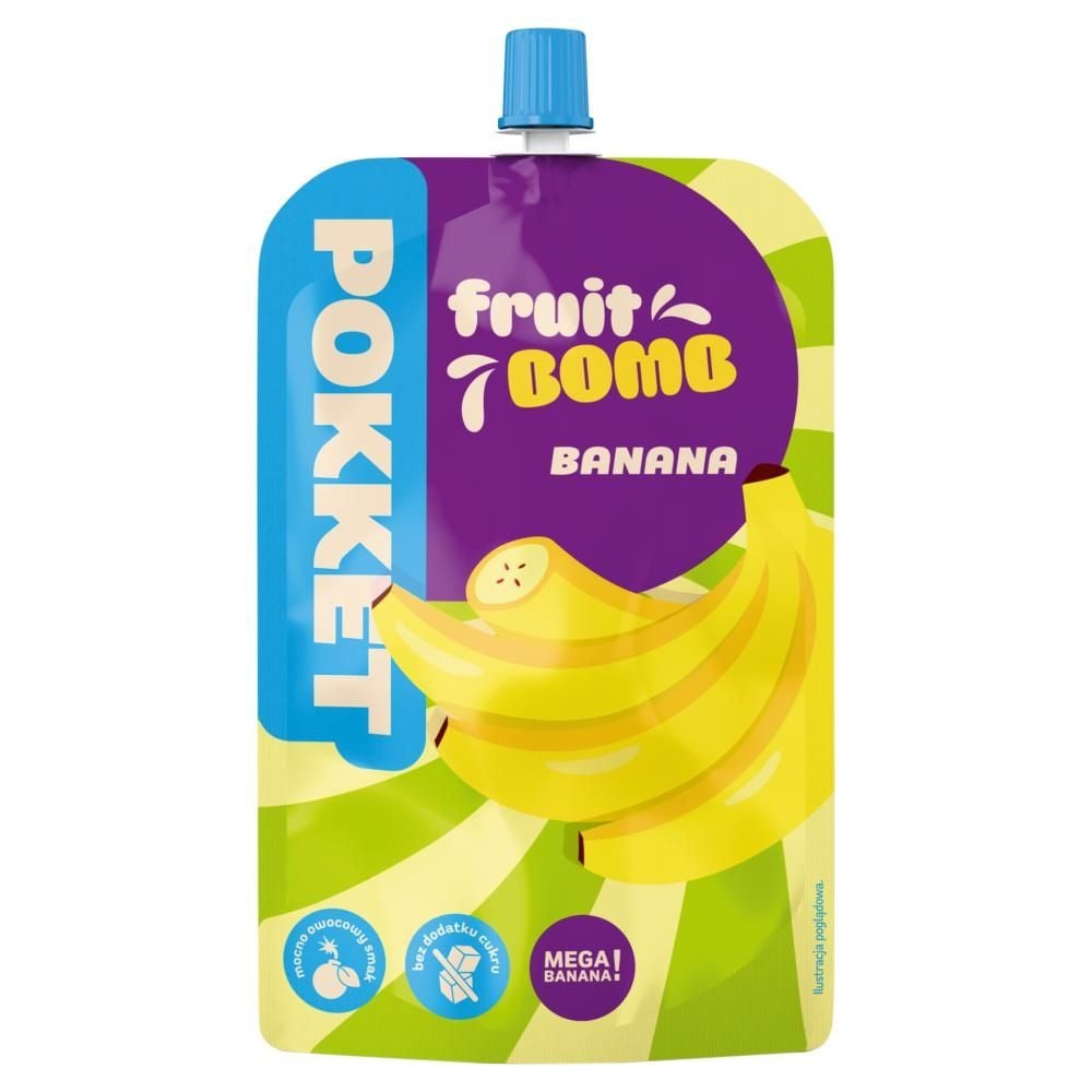 Pokket Fruit Bomb Banana Mus owocowy 180 g