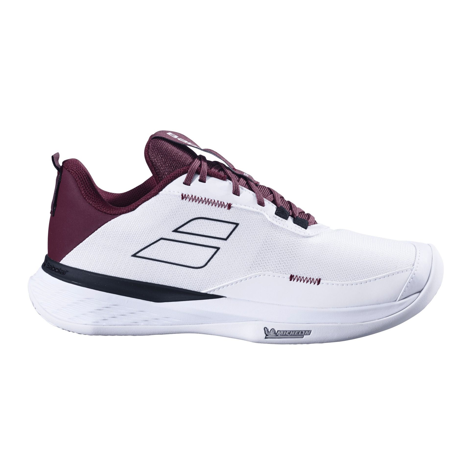 Męskie buty tenisowe Babolat SFX Evo Clay Men White/Burgundy EUR 42