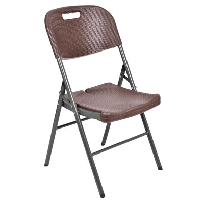 EHOKERY Krzesło  Rattan Brązowy