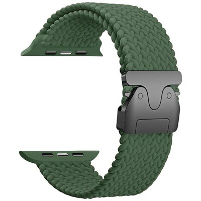Pasek BELINE Woven Nylon Parachute do Apple Watch 42/44/45/49mm Oliwkowy